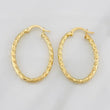 Candongas Iris Ovaladas 1.85g / 3cm Oro Amarillo 18K