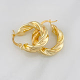 Candongas Elara 3.4g / 2cm Oro Amarillo 18K