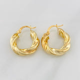 Candongas Elara 3.4g / 2cm Oro Amarillo 18K