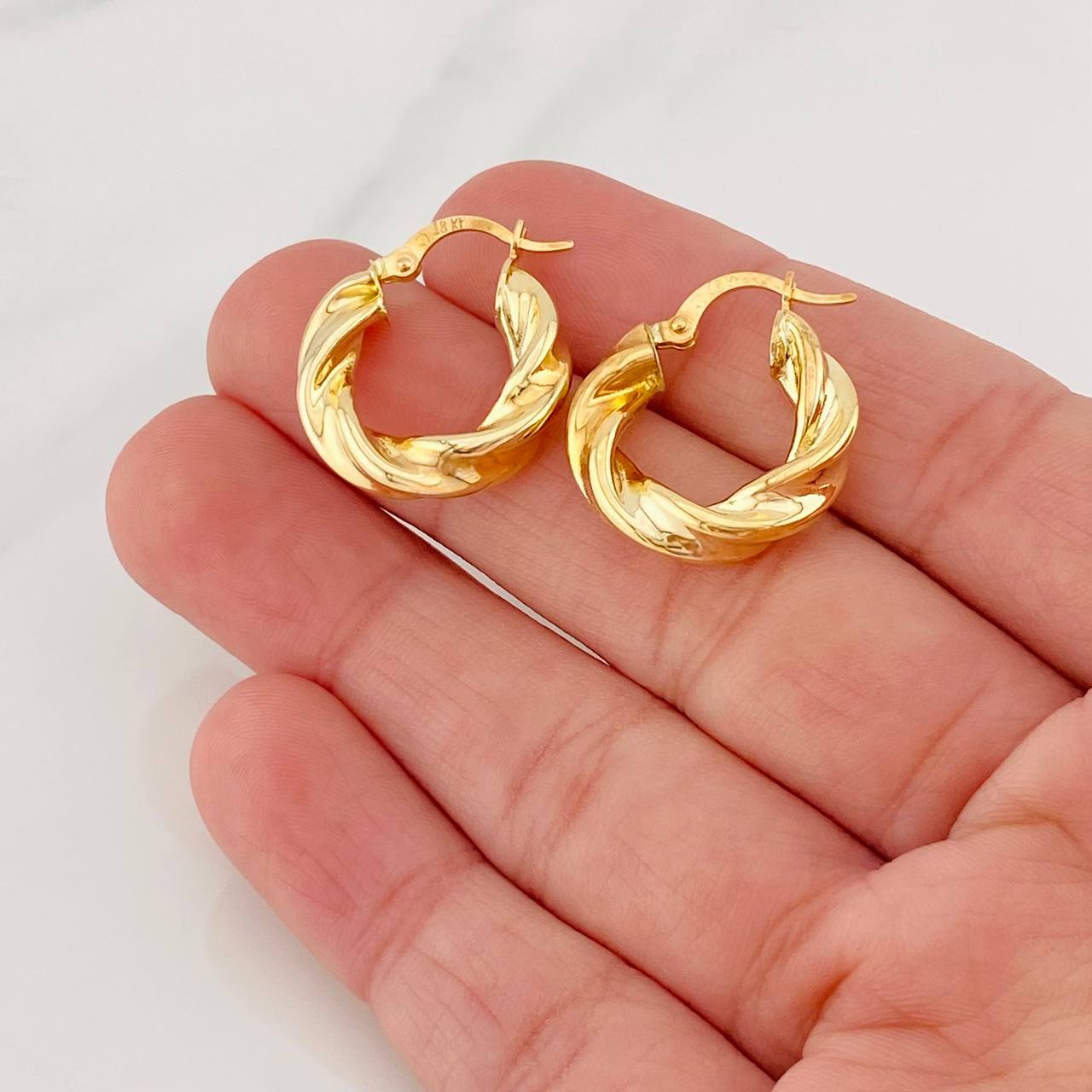 Candongas Elara 3.4g / 2cm Oro Amarillo 18K