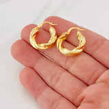 Candongas Elara 3.4g / 2cm Oro Amarillo 18K