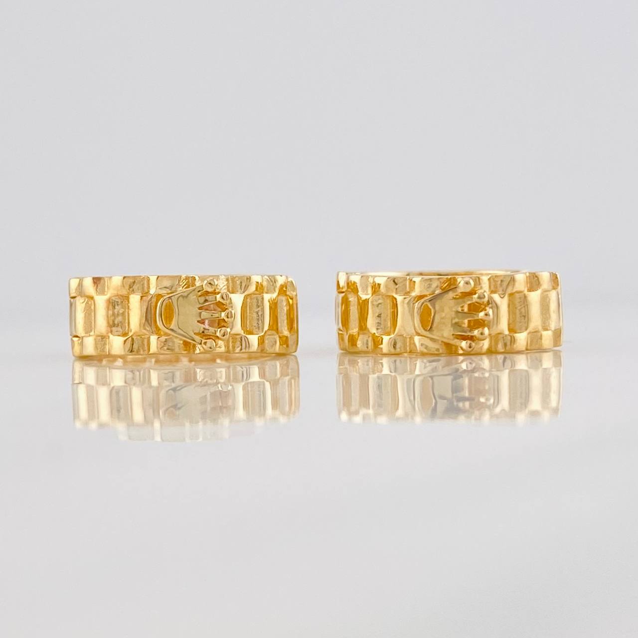 Candongas Correa Corona 6.75g / 1.7cm Oro Amarillo 18K