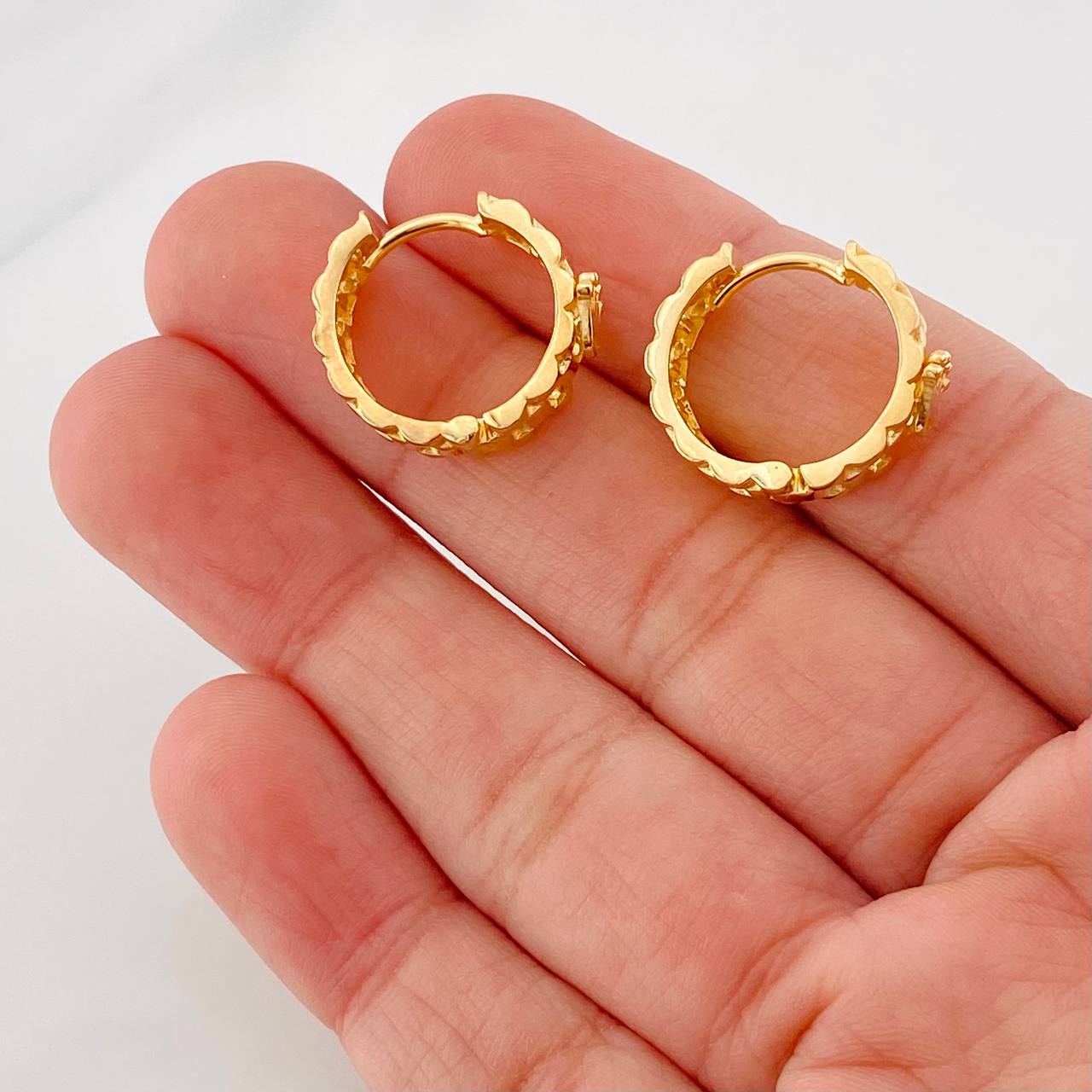 Candongas Correa Corona 6.75g / 1.7cm Oro Amarillo 18K