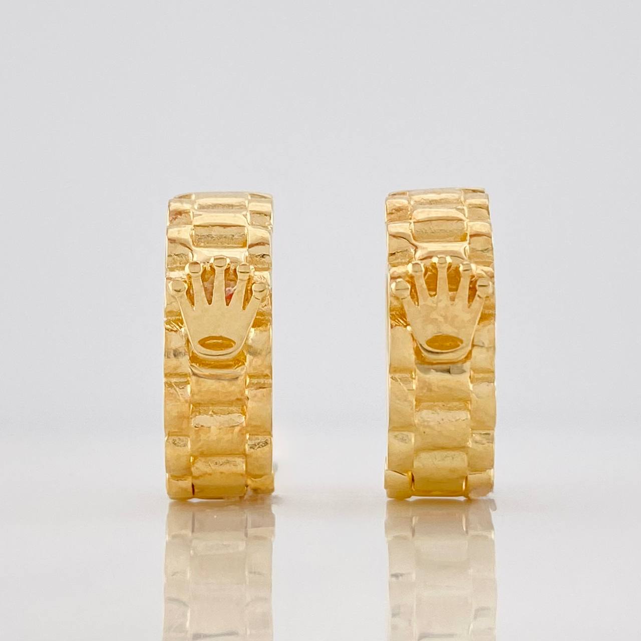 Candongas Correa Corona 6.95g / 1.7cm Oro Amarillo 18K