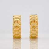 Candongas Correa Corona 6.95g / 1.7cm Oro Amarillo 18K