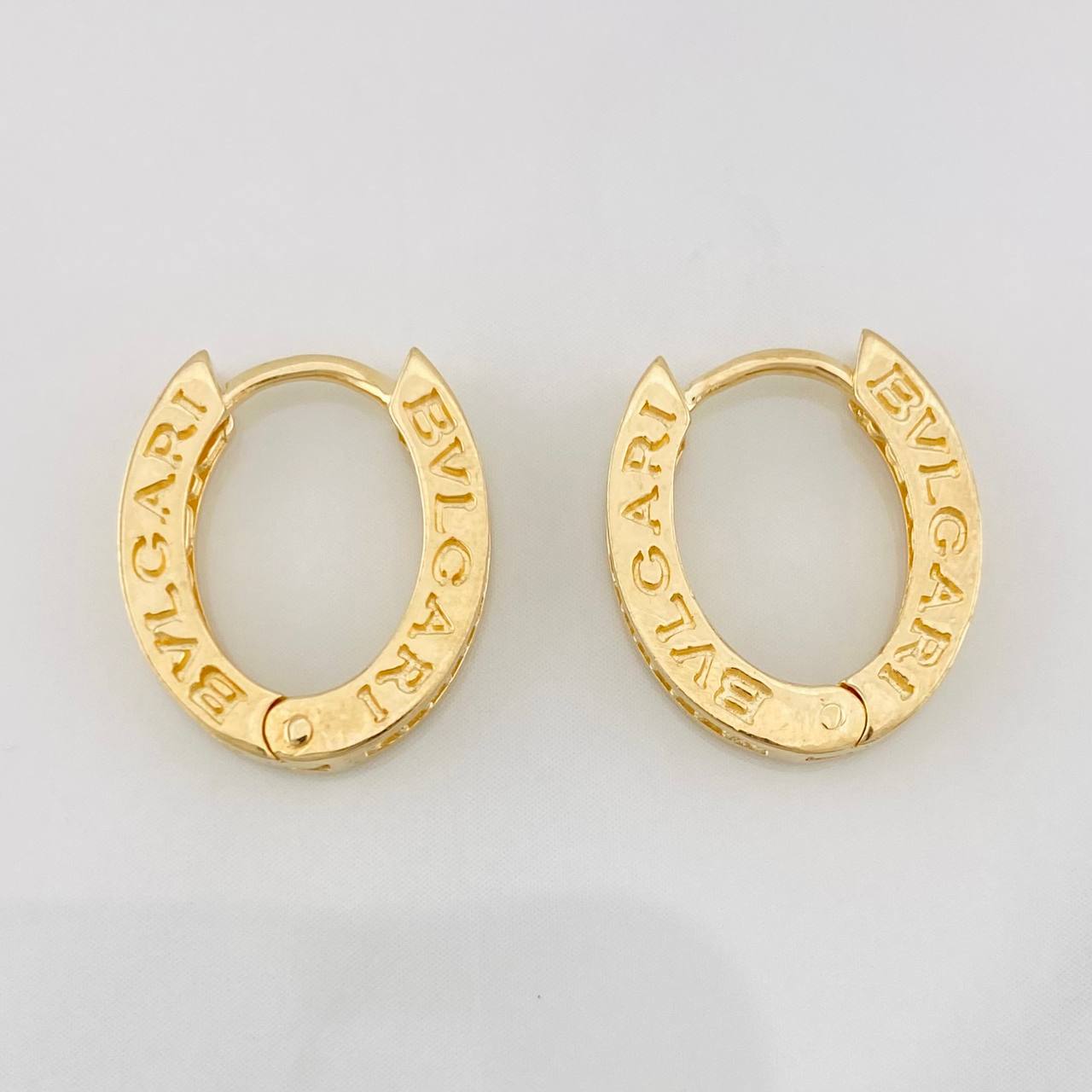 Candongas Bv Ovaladas 4.25g / 1.7cm Oro Amarillo 18K