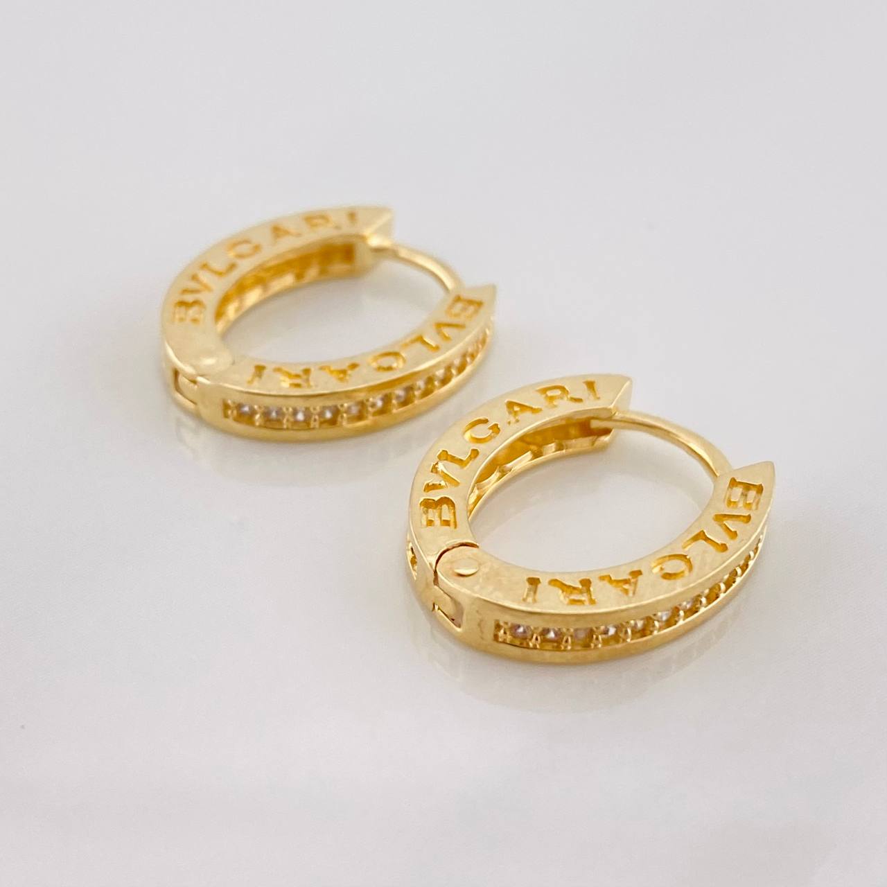 Candongas Bv Ovaladas 4.25g / 1.7cm Oro Amarillo 18K