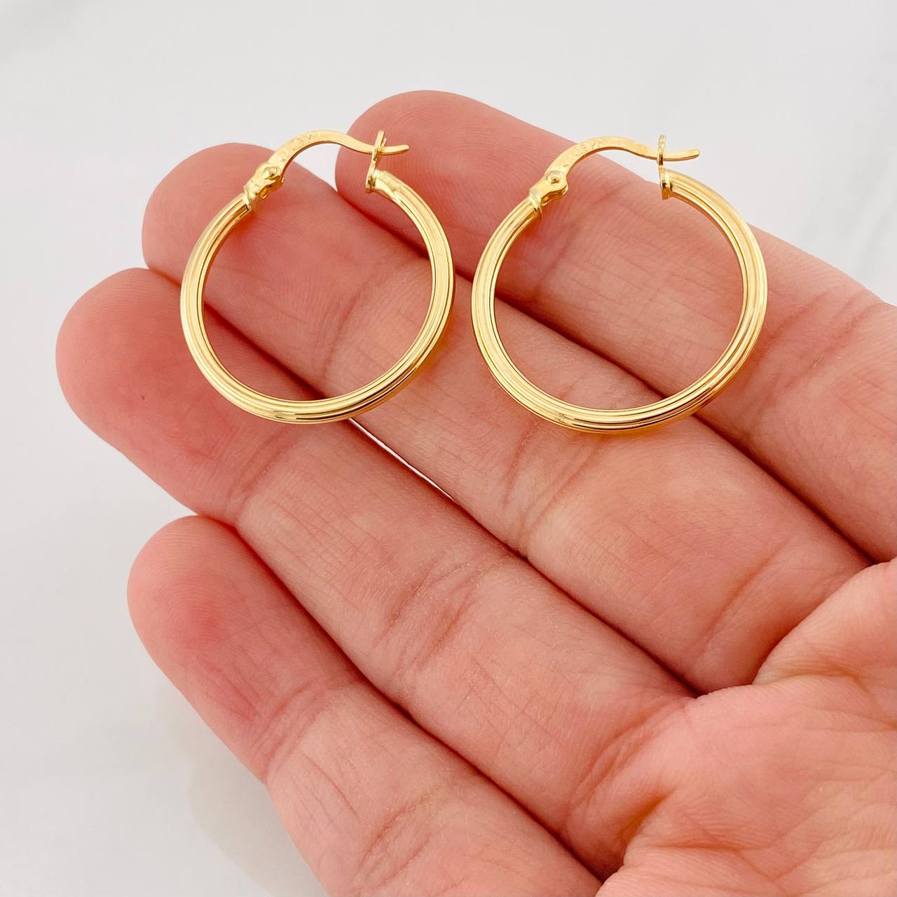 Candongas Espiral 1.5g / 2.7cm Oro Amarillo 18K