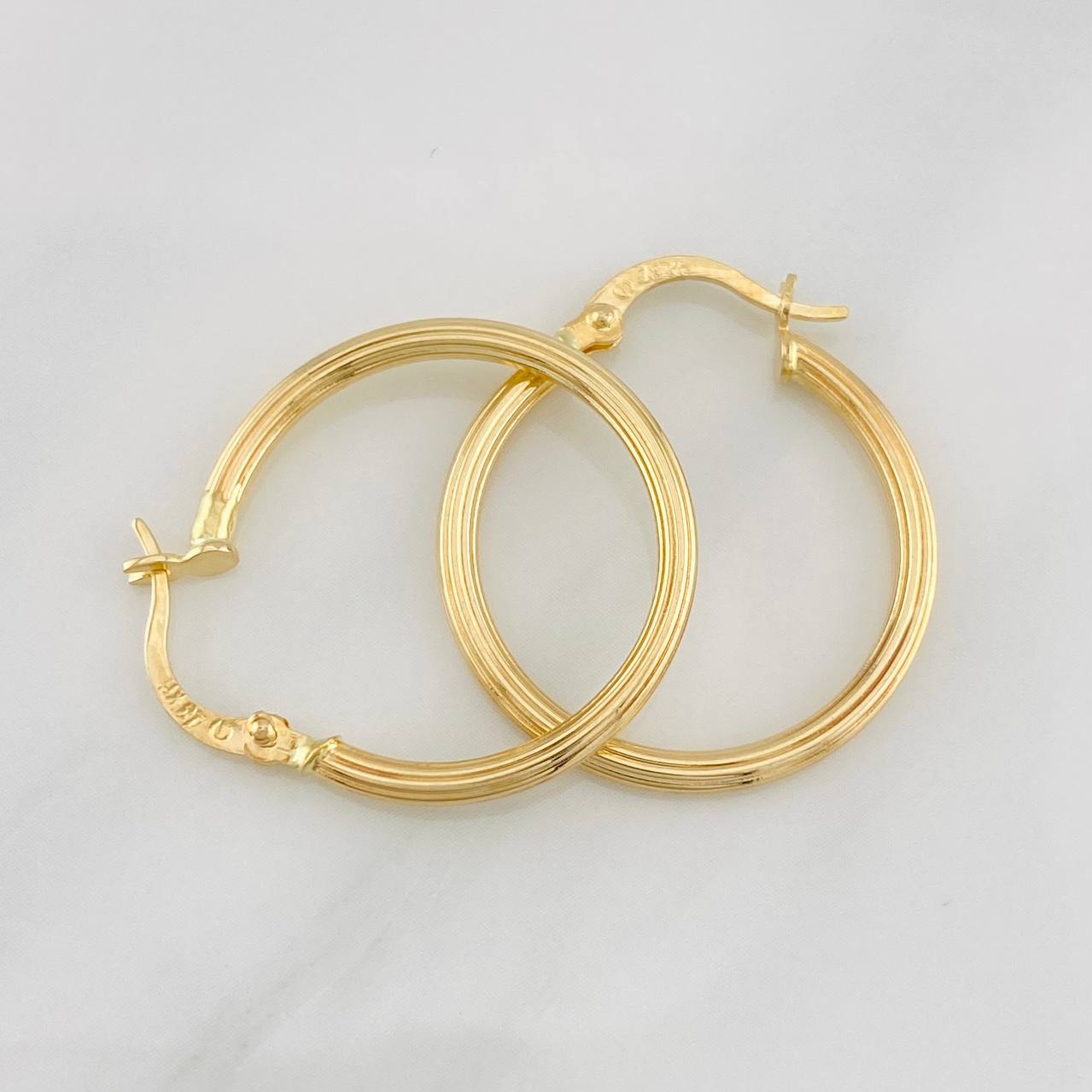 Candongas Espiral 1.5g / 2.7cm Oro Amarillo 18K