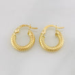 Candongas Zion 1.7g / 1.6cm Oro Amarillo 18K