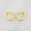 Candongas Carril 1.6g / 1.3cm Oro Amarillo 18K