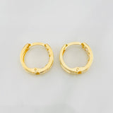 Candongas Carril 1.6g / 1.3cm Oro Amarillo 18K