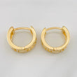 Candongas Carril Tribal 5.4g / 1.5cm Oro Amarillo 18K