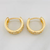 Candongas Carril Tribal 5.4g / 1.5cm Oro Amarillo 18K