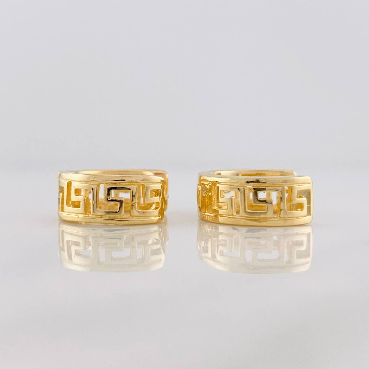 Candongas Carril Tribal 5.4g / 1.5cm Oro Amarillo 18K