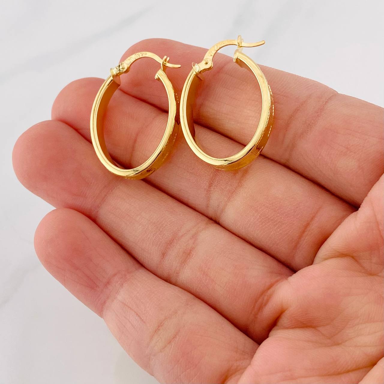 Candongas Tribal 2.65g / 2.7cm Oro Amarillo 18K
