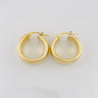 Candongas Nova 4.75g / 2.5cm Dos Oros Amarillo Blanco 18K