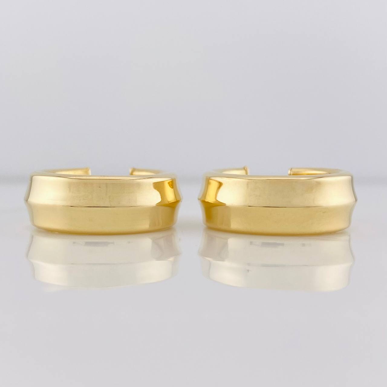 Candongas Nova 4.75g / 2.5cm Dos Oros Amarillo Blanco 18K