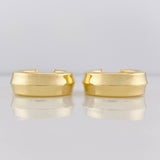 Candongas Nova 4.75g / 2.5cm Dos Oros Amarillo Blanco 18K