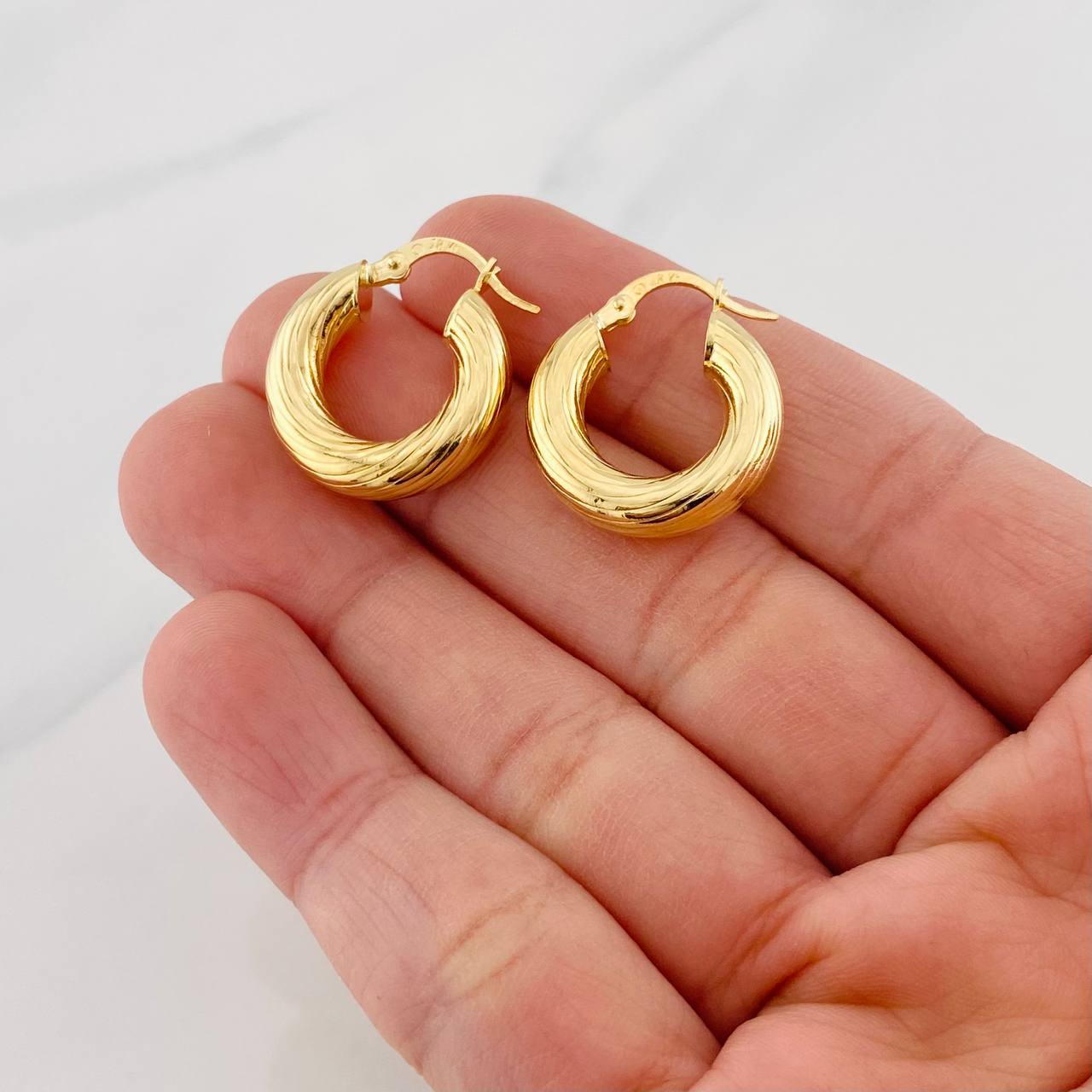 Candongas Rudi 3.9g / 2.2cm Oro Amarillo 18K