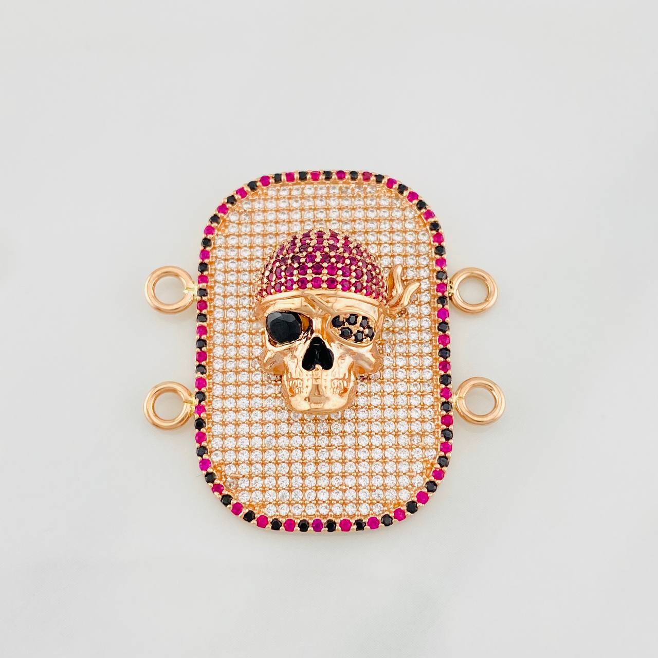 Herraje Calavera 10.2g / 3.3cm Oro Rosa 18K