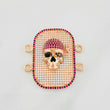 Herraje Calavera 10.2g / 3.3cm Oro Rosa 18K