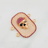 Herraje Calavera 10.2g / 3.3cm Oro Rosa 18K