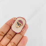 Herraje Calavera 10.2g / 3.3cm Oro Rosa 18K