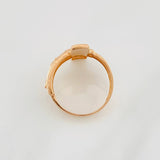 Anillo Cruz Cristo 6.4g / T10 1/4 Oro Rosa 18K