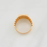 Anillo Correa Corona 6.25g / T9 Dos Oros Blanco Rosa 18K