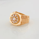 Anillo Halo 6.45g / T7 Oro Rosa 18K