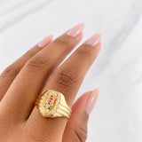 Anillo Virgen de Guadalupe 4.65g / T8 1/4 Oro Amarillo 18K