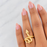 Anillo Serpiente 5.1g / T5 Oro Amarillo 18K