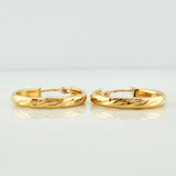 Candongas Lucero 1.4gr / 2cm / Oro Amarillo 18K %