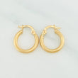 Candongas Zion 1.1gr / 1.5cm / Oro Amarillo 18K %