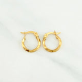 Candongas Bridget 1.05gr / 1.4cm / Oro Amarillo 18K %