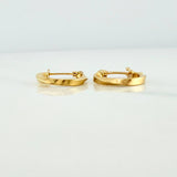 Candongas Bridget 1.05gr / 1.4cm / Oro Amarillo 18K %