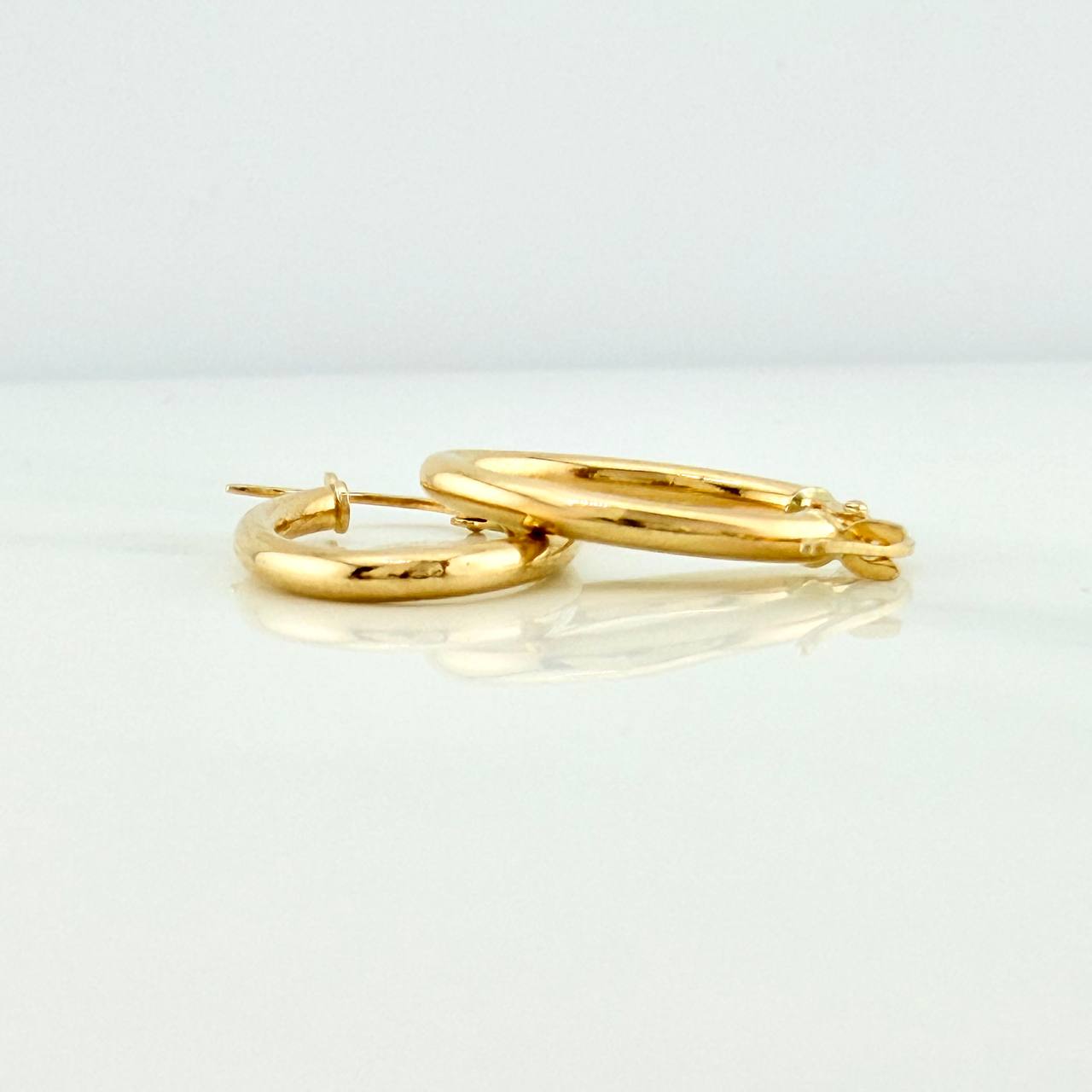 Candongas Jass 1.35gr / 2.2cm / Oro Amarillo 18K %