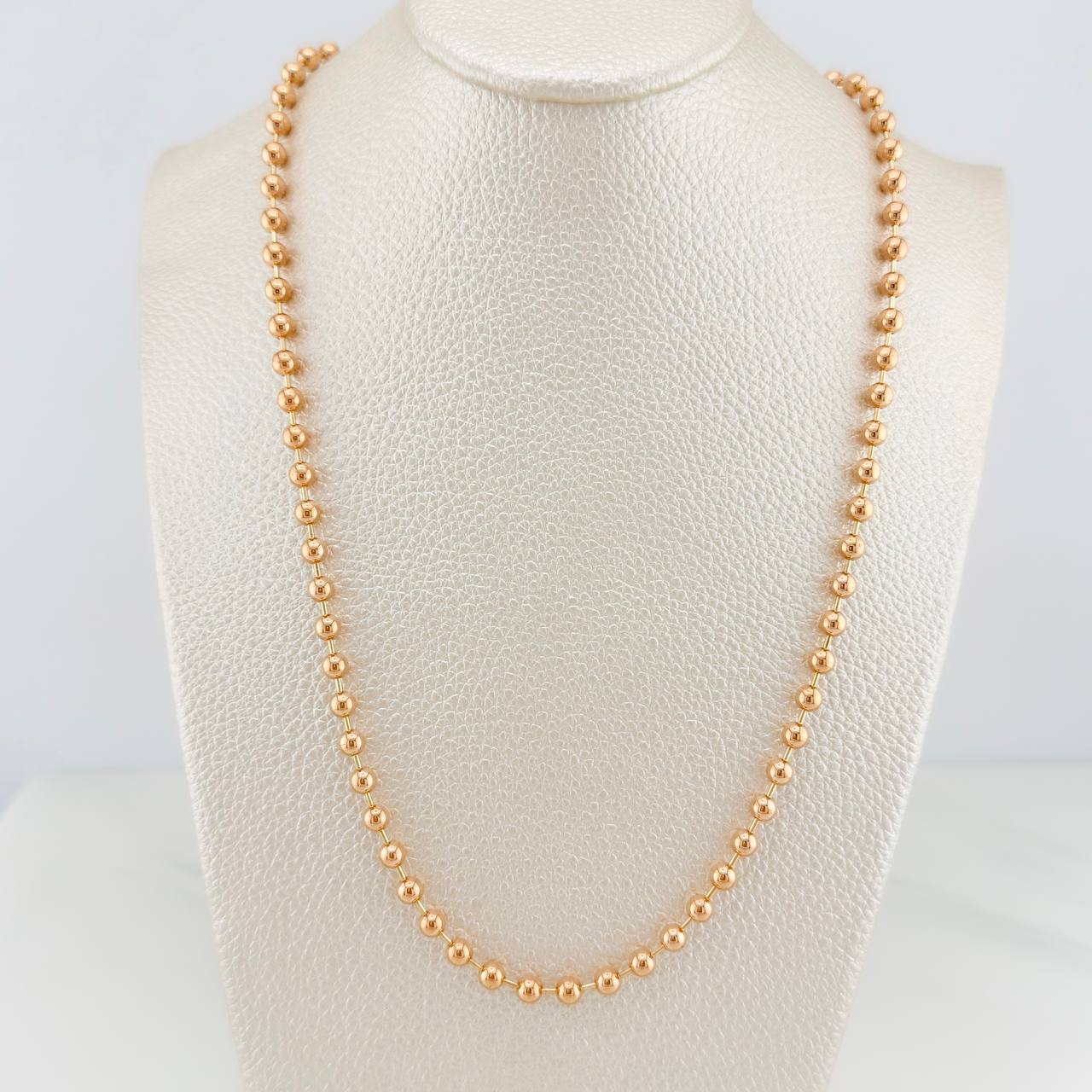 Cadena Militar 31.15gr / 73.7cm / 4mm Oro Rosa +3 18K $