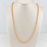 Cadena Militar 31.15gr / 73.7cm / 4mm Oro Rosa +3 18K $