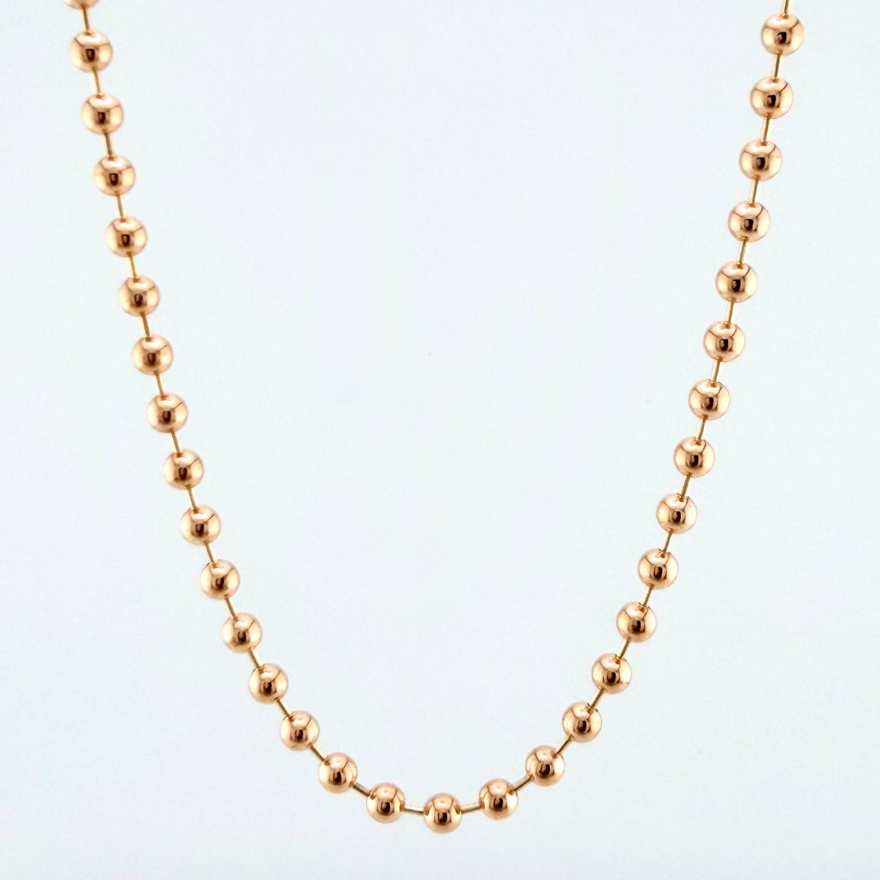 Cadena Militar 31.15gr / 73.7cm / 4mm Oro Rosa +3 18K $