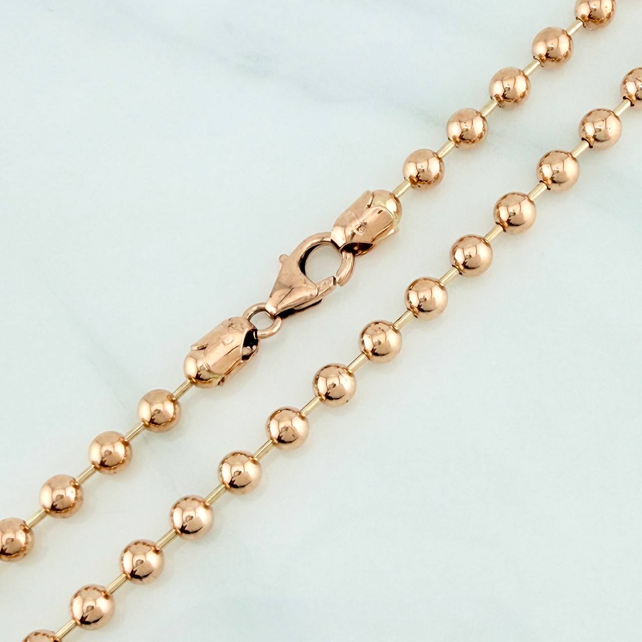 Cadena Militar 31.15gr / 73.7cm / 4mm Oro Rosa +3 18K $