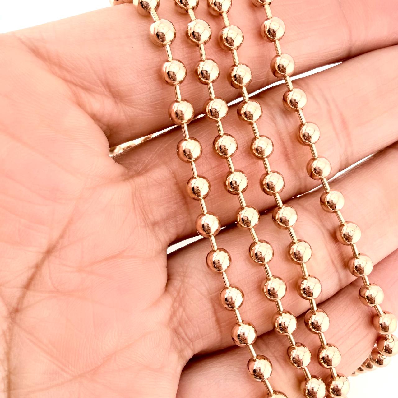 Cadena Militar 31.15gr / 73.7cm / 4mm Oro Rosa +3 18K $