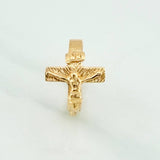 Anillo Cruz Cristo 3.4gr / T8 3/4 / Oro Amarillo 18K $