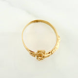 Anillo Cruz Cristo 3.4gr / T8 3/4 / Oro Amarillo 18K $