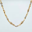 Cadena Rustica Dubai 30.75gr / 53.7cm / 3.5mm Dos Oros Amarillo Blanco 18K $