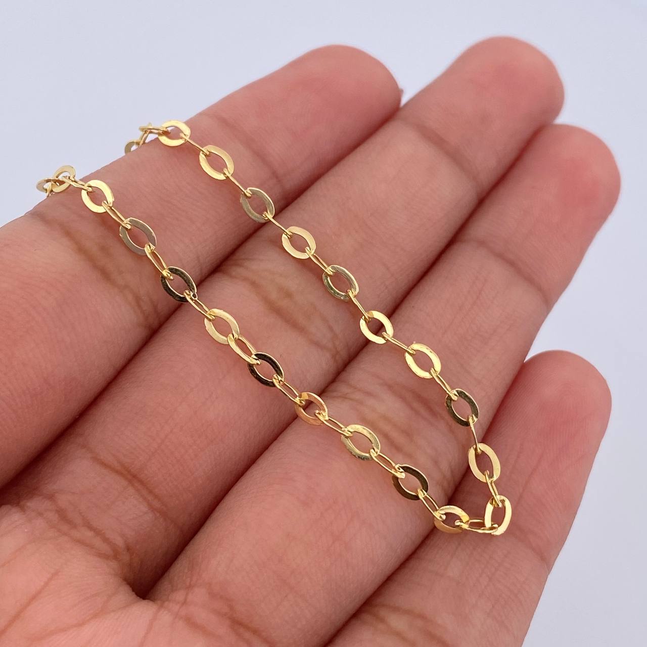 Pulso Aro Seguido 1.45gr / 18.2cm / 2.2mm Oro Amarillo 18K &