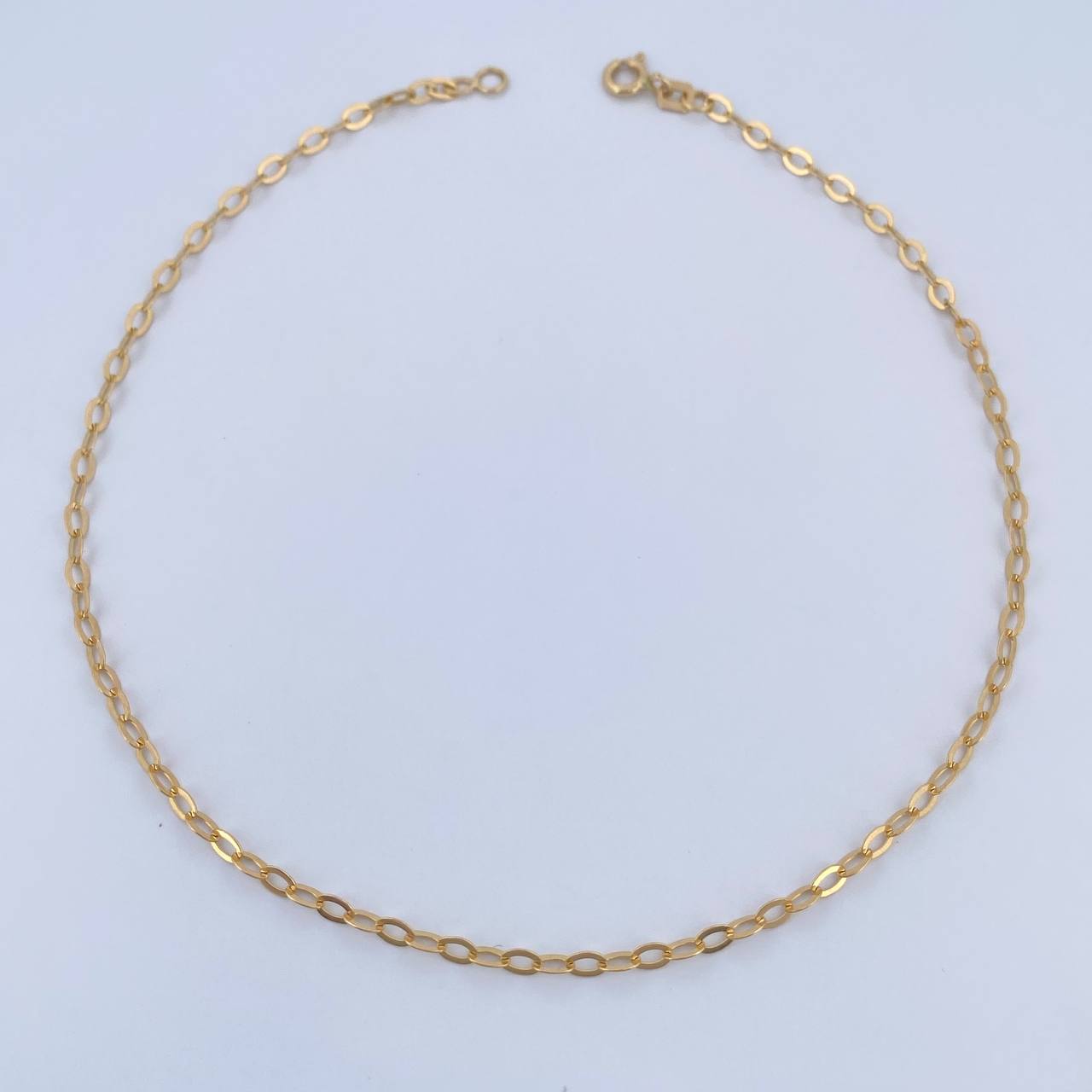 Tobillera Aro Seguido 2.05gr / 27.8cm / 2.2mm Oro Amarillo 18K &