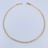 Tobillera Aro Seguido 2.05gr / 27.8cm / 2.2mm Oro Amarillo 18K &