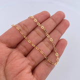 Tobillera Aro Seguido 2.05gr / 27.8cm / 2.2mm Oro Amarillo 18K &